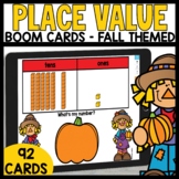 Place Value Tens and Ones Math Practice | Boom Cards Fall Themed