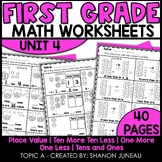 Place Value Tens and Ones Math Worksheets 1st Grade Math Review