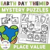Place Value Tens and Ones Mystery Picture Puzzle Earth Day Themed