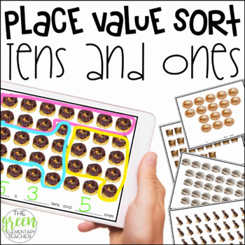 Preview of Place Value Tens and Ones Sort (Digital or Paper Based Activity)