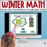 Place Value Tens and Ones - Winter Math - PowerPoint Game