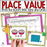 Spring Place Value Tens and Ones Math Write the Room
