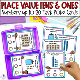 Place Value Tens and Ones Task Poke Cards - Numbers to 20