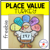 Place Value Thanksgiving Turkey Craftivity- Free!