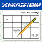 Place Value Thousands (Standard, Expanded, Word, Base 10 B