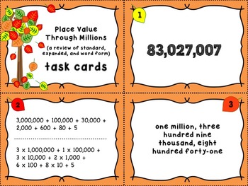 Preview of Place Value Through Millions
