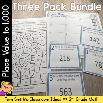 Preview of Place Value To 1,000 Bundle