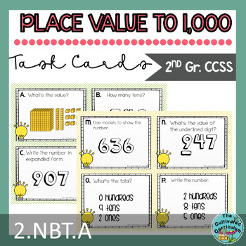 Preview of Place Value To 1,000 Task Cards