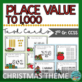 Place Value To 1,000 Task Cards Christmas