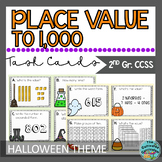 Place Value To 1,000 Task Cards Halloween