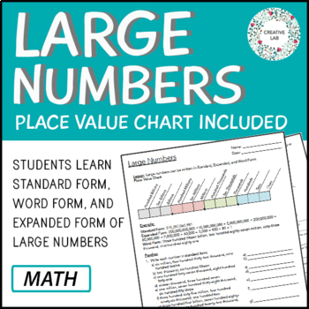 Preview of Place Value To Billions - Printable Worksheets