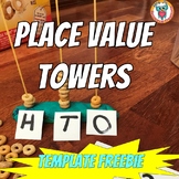 Place Value Towers FREEBIE Template (Draw it, Write it)