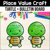 Place Value Turtle Math Crafts Summer Bulletin Board July 