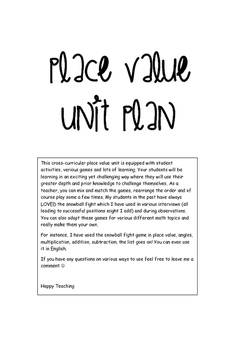 Preview of Place Value Unit