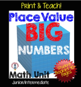 Preview of Place Value Unit, Big Numbers NO PREP