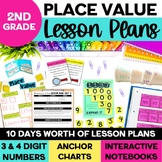 Place Value Unit for 2nd Grade - Place Value Chart, Games,