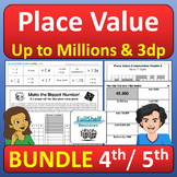Place Value Up To Millions and Decimals Fun Games Activiti