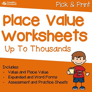 Place Value To Thousands Worksheets, Place Value Through Thousands