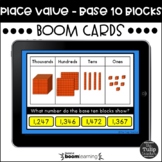 Place Value Using Base 10 Blocks Boom Cards™ - Digital Task Cards