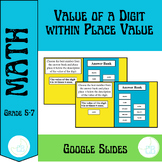Place Value: Value of a Digit--Google Slides