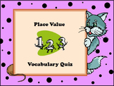 Place Value Vocabulary Quiz