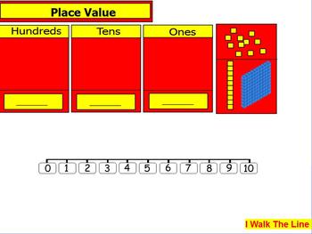 Preview of Place Value Walk the Line
