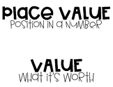 Place Value Wall Posters