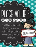 Place Value War Differentiated Math Game