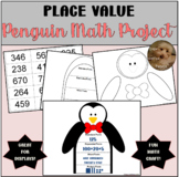 Place Value Winter Penguin Holiday Math Project Grades 3-5