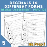 Place Value With Decimals | Review & Assess Decimal Number