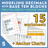 Place Value With Decimals | Modeling Decimals With Base 10 Blocks