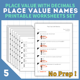 Place Value With Decimals | Worksheets for Practicing Grad