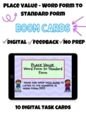 Place Value - Word Form to Standard Form - Boom Cards