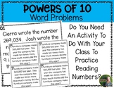 Place Value Word Problem Practice | Powers of 10