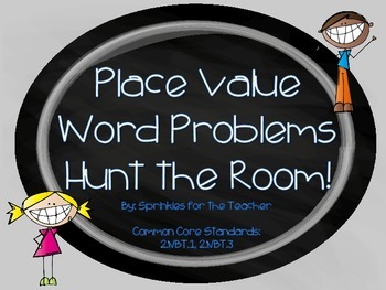 Preview of Place Value Word Problems: Hunt the Room!