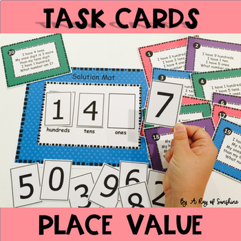 Preview of Place Value Word Problems | Task Cards