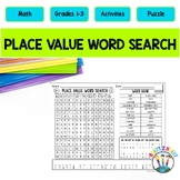 Place Value Word Search Activity Puzzle