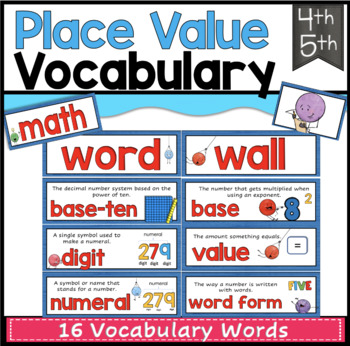 Preview of Place Value Word Wall