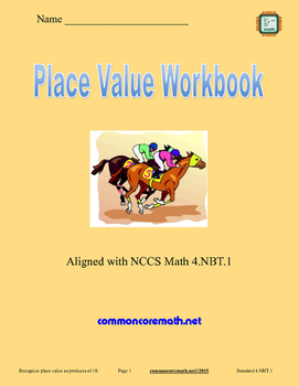 Preview of Place Value Workbook - 4.NBT.1