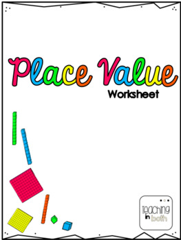 Preview of Place Value Worksheet (English & Spanish)