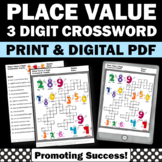 Math Crossword Puzzle Place Value Review Worksheet Morning