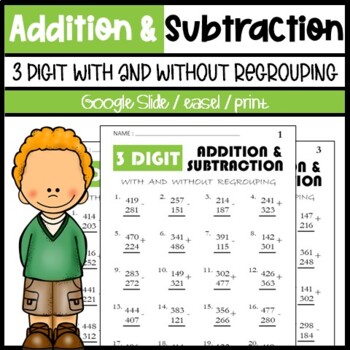 Place Value Worksheets | 3 Digit Addition and Subtraction Place Value ...