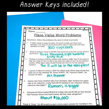 4th grade place value worksheets ccss aligned by foreman fun tpt