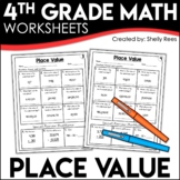 Place Value Worksheets 4th Grade Whole Numbers