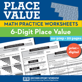 Place Value Worksheets - 6-Digit Numbers (Set 12)