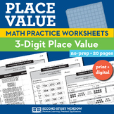Place Value Worksheets - Composing 3-Digit Numbers (Set 7)