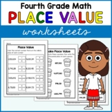 Place Value Worksheets Fourth Grade Math No Prep Printables
