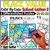 Place Value Worksheets Color by Number | Color by Place Va