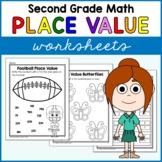 Place Value Worksheets Second Grade Math No Prep Printables