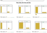 Place Value Worksheets-Using Tens and Ones Base Ten Blocks